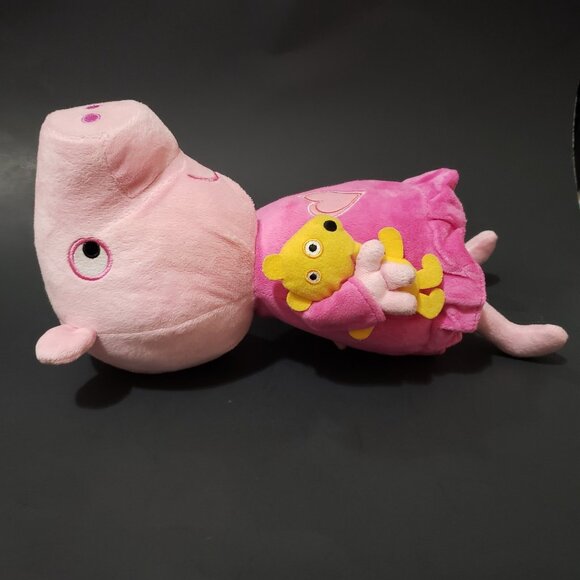 Peppa Pig Bedtime Lullabies Singing Plush Doll Holding Teddy Sounds 12" - Picture 3 of 10